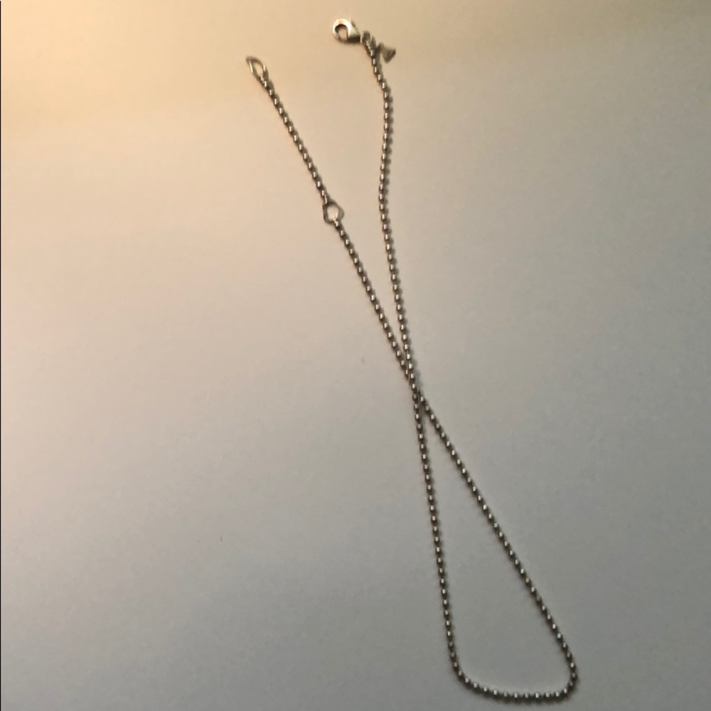 LAGOS silver adjustable 16-18 inch silver chain